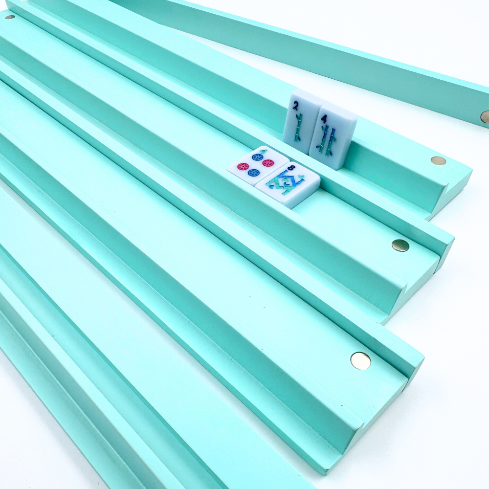 Wooden, Painted Mahjong Racks (20