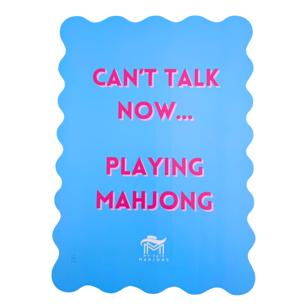 MAHJONG SHUFFLE CARD  |  Scalloped Edges & Bright Colors  |  Sized to Store with Mahjong League Cards