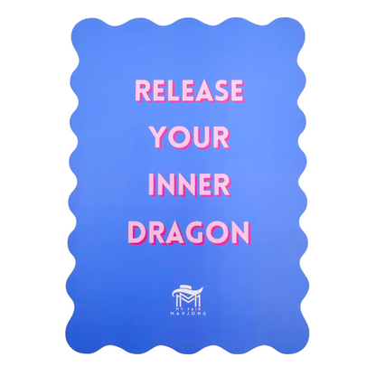 MAHJONG SHUFFLE CARD  |  Scalloped Edges & Bright Colors  |  Sized to Store with League Cards