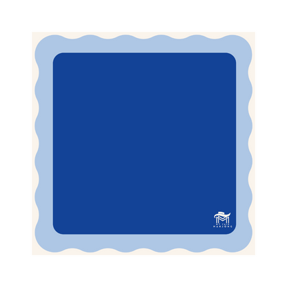 Scalloped Mahjong Mat (5 Color Combinations, Large)  |  Bright Colors  |  31" x 31"