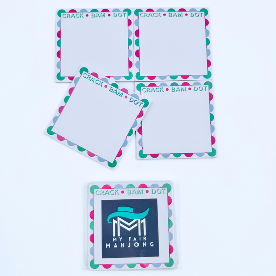 Mahjong Sticky Note Pads (Set of 4) | Gift, Prize or Favor | Game, Par ...