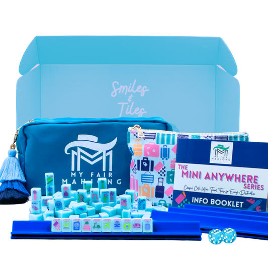 MINI TRAVEL MAHJONG  |  Mini Anywhere Series  |  Blue