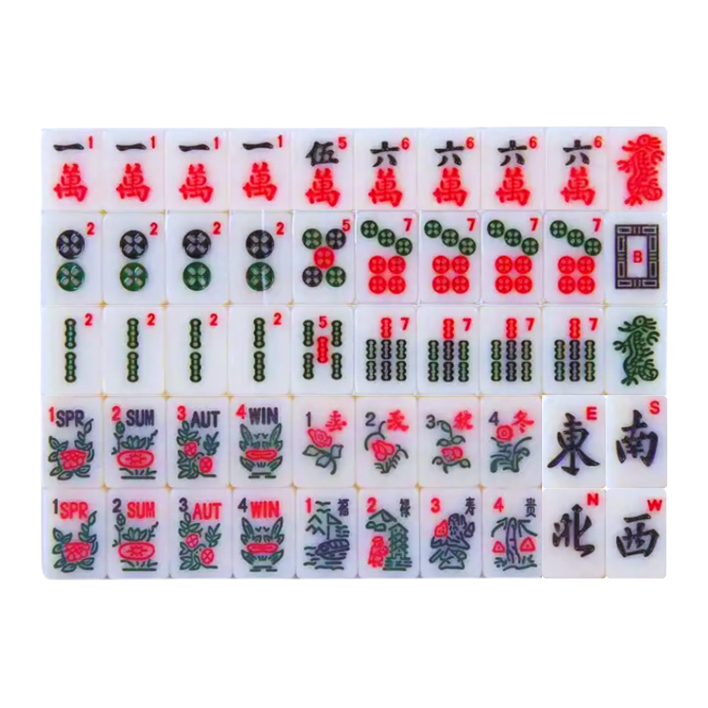 MINI TRADITIONAL SERIES with Upgraded Acrylic Racks | American Mahjong Tiny Travel Set