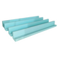 Mini Mahjong rack set of 4 wooden wood painted pastel blue green teal for mini travel mahjong tiles sized 0.8 inches- racks are 8.6 inches long