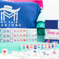 (BACK-ORDER) MINI ANYWHERE SERIES- White | Colorful Tiny Travel Mahjong Set