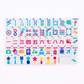 (BACK-ORDER) MINI ANYWHERE SERIES- White | Colorful Tiny Travel Mahjong Set