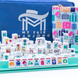MINI TRAVEL MAHJONG | Mini Anywhere Series | White – My Fair Mahjong