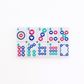 (BACK-ORDER) MINI ANYWHERE SERIES- White | Colorful Tiny Travel Mahjong Set