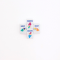 (BACK-ORDER) MINI ANYWHERE SERIES- White | Colorful Tiny Travel Mahjong Set