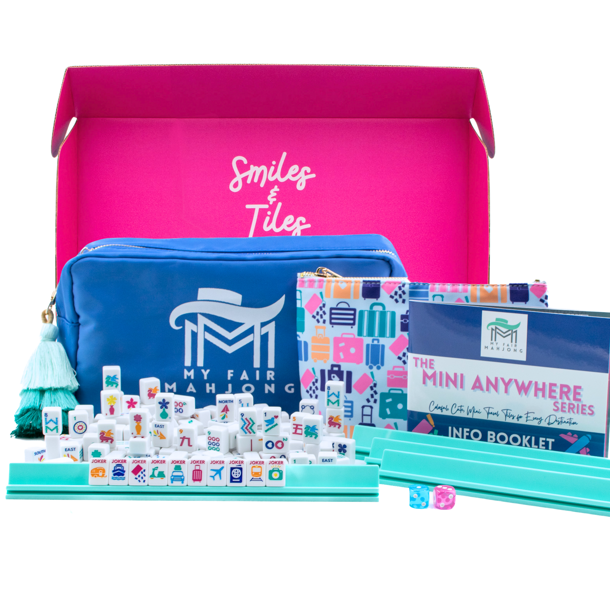 MINI TRAVEL MAHJONG | Mini Anywhere Series | White