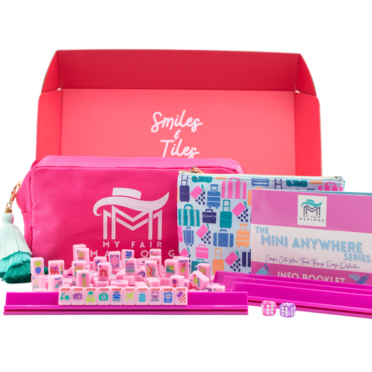 MINI TRAVEL MAHJONG  |  Mini Anywhere Series  |  Pink