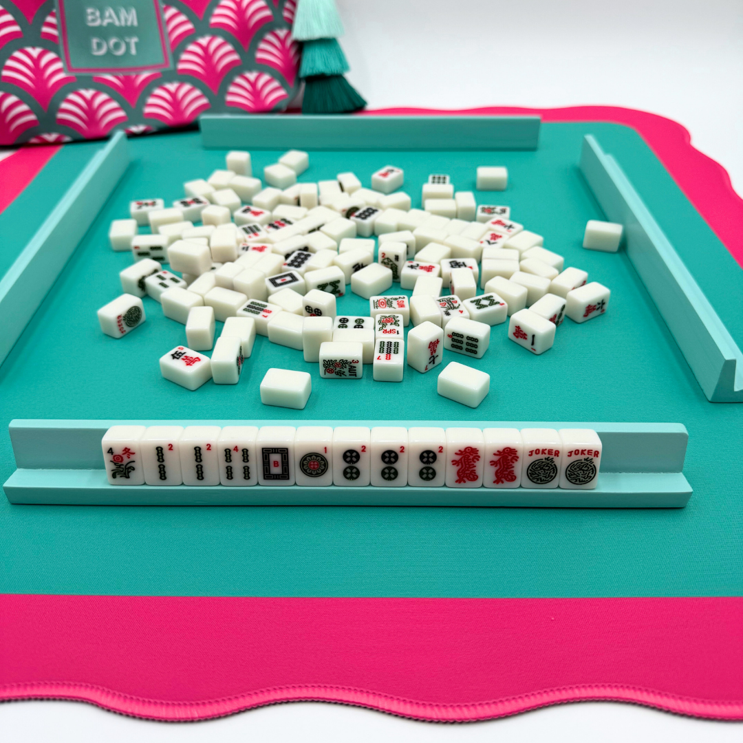 Mini Mahjong Mat (2 Color Combinations) For Small & Travel Mah Jongg