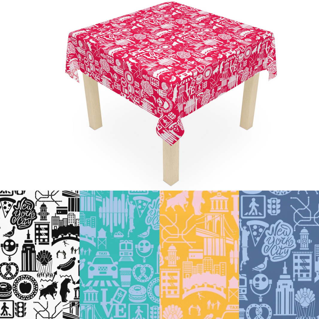 Mahjong Mats & Table Covers Scalloped Edges, Bright Colors My Fair