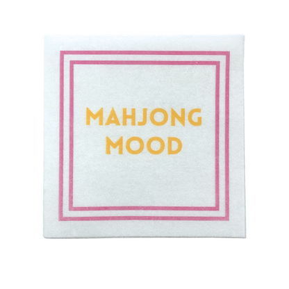 MAHJONG NAPKINS | 5'' x 5'' Luxury, Linen-Feel, Eco-Friendly