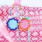 Ornament Keychain Bag Tag Gift Holiday or Mah Jongg Hostess Present Mahjong  with Scalloped edges and Bright Colors (2)