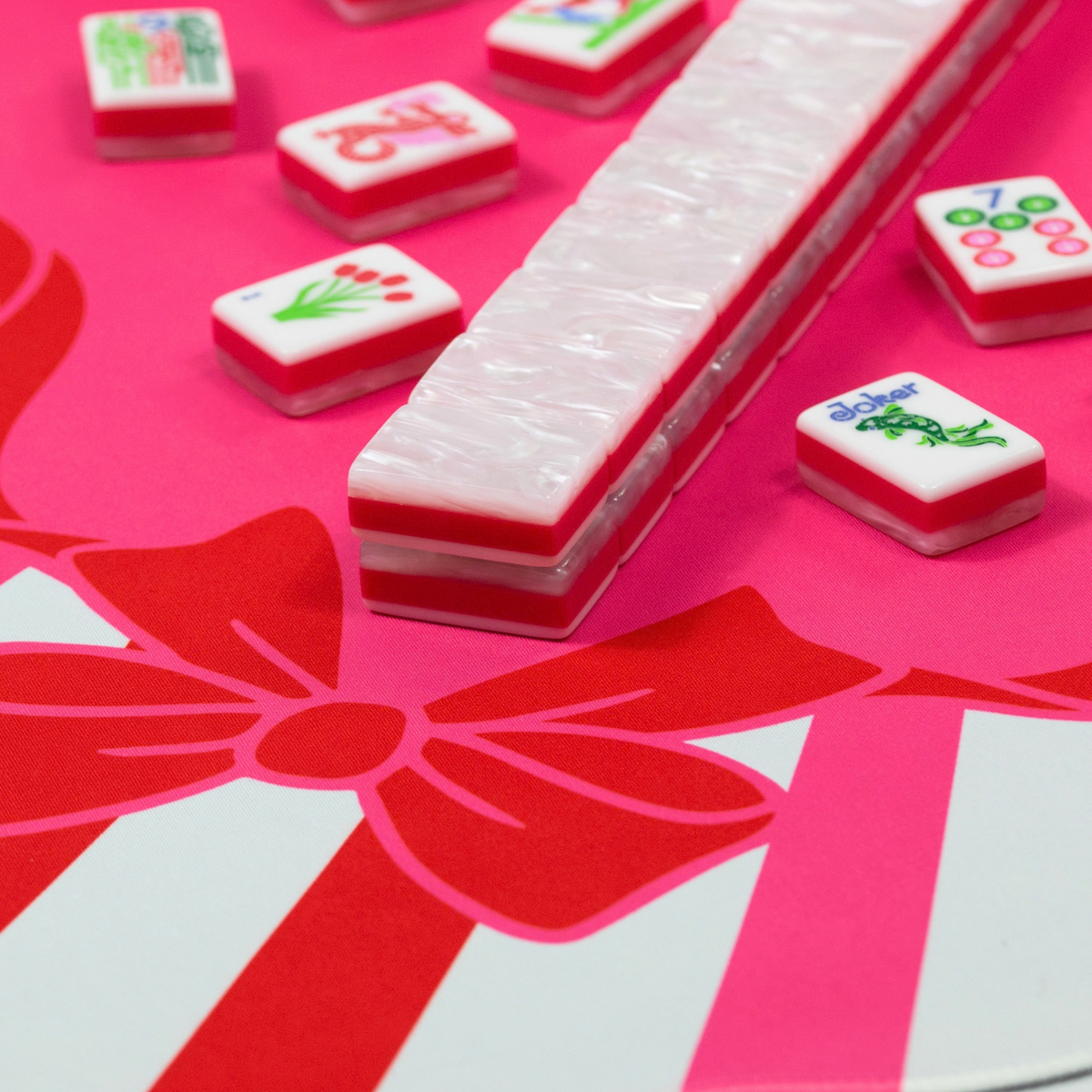 MAHJONG MAT  |  Peppermint Wishes  |  31" x 31"