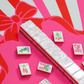 MAHJONG MAT  |  Peppermint Wishes  |  31" x 31"