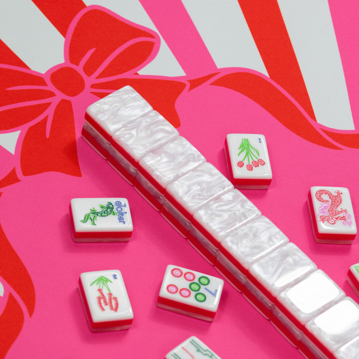 MAHJONG MAT  |  Peppermint Wishes  |  31" x 31"