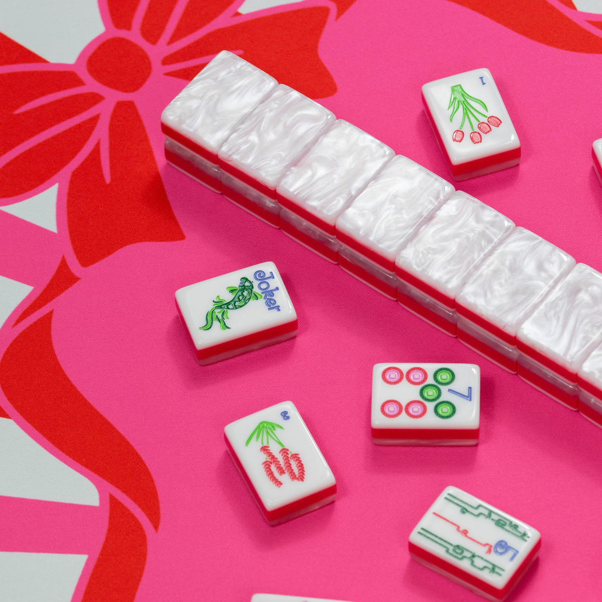 MAHJONG MAT  |  Peppermint Wishes  |  31" x 31"
