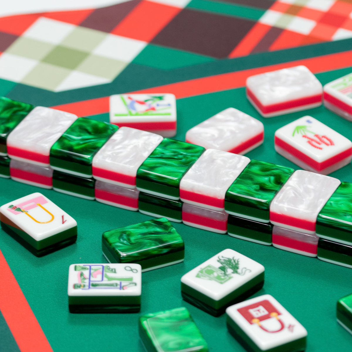 MAHJONG MAT  |  Plaid Tidings  |  31" x 31"