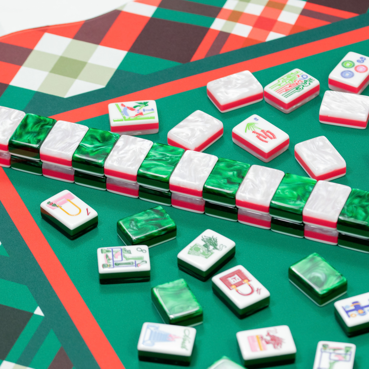 MAHJONG MAT  |  Plaid Tidings  |  31" x 31"