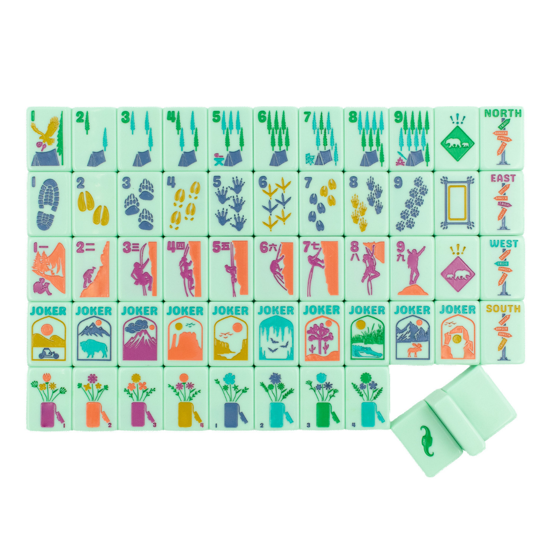 THE PARK SERIES  |  Mahjong with Wilderness Flair  |  Mountain Mint Green