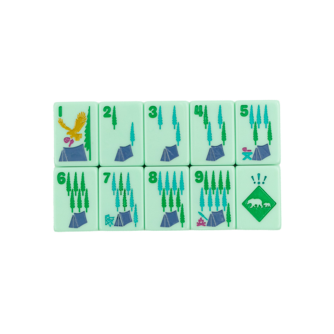 THE PARK SERIES  |  Mahjong with Wilderness Flair  |  Mountain Mint Green