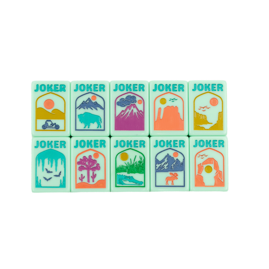 THE PARK SERIES  |  Mahjong with Wilderness Flair  |  Mountain Mint Green