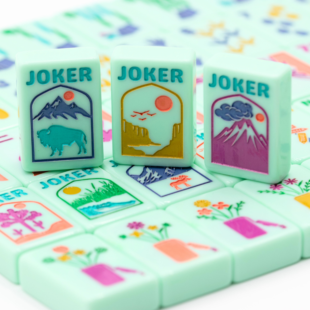 THE PARK SERIES  |  Mahjong with Wilderness Flair  |  Mountain Mint Green