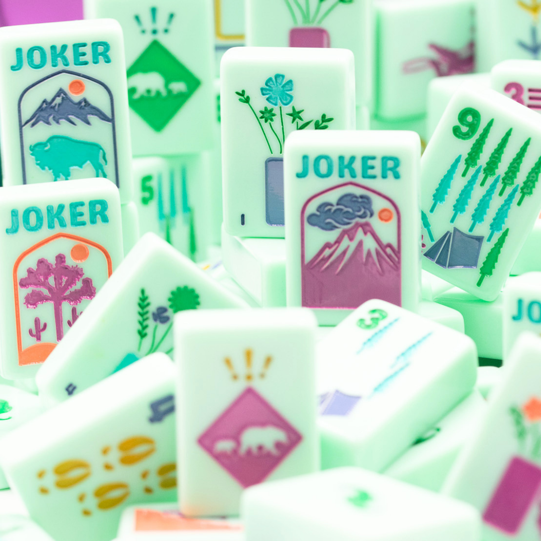 THE PARK SERIES  |  Mahjong with Wilderness Flair  |  Mountain Mint Green