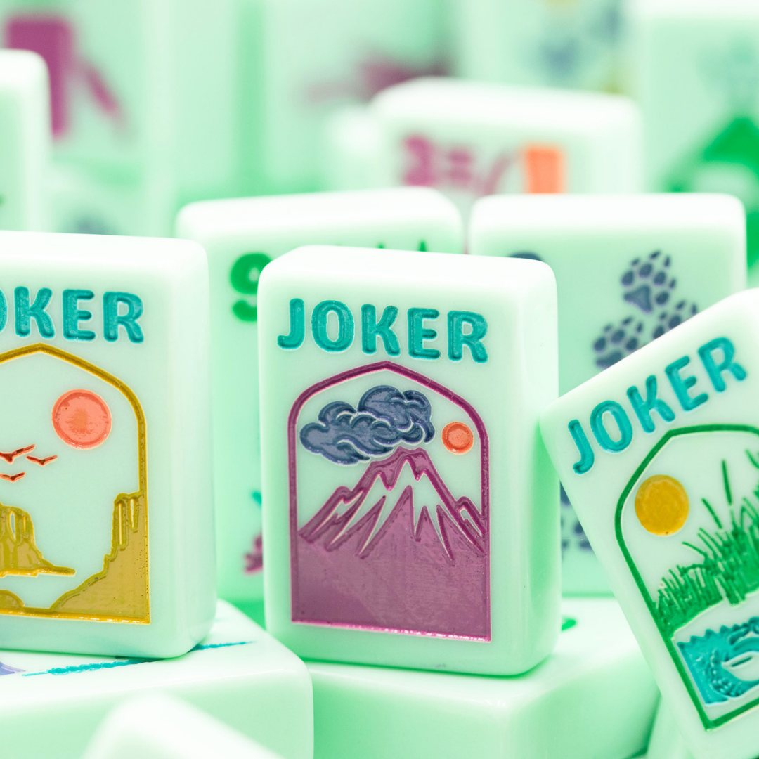 THE PARK SERIES  |  Mahjong with Wilderness Flair  |  Mountain Mint Green