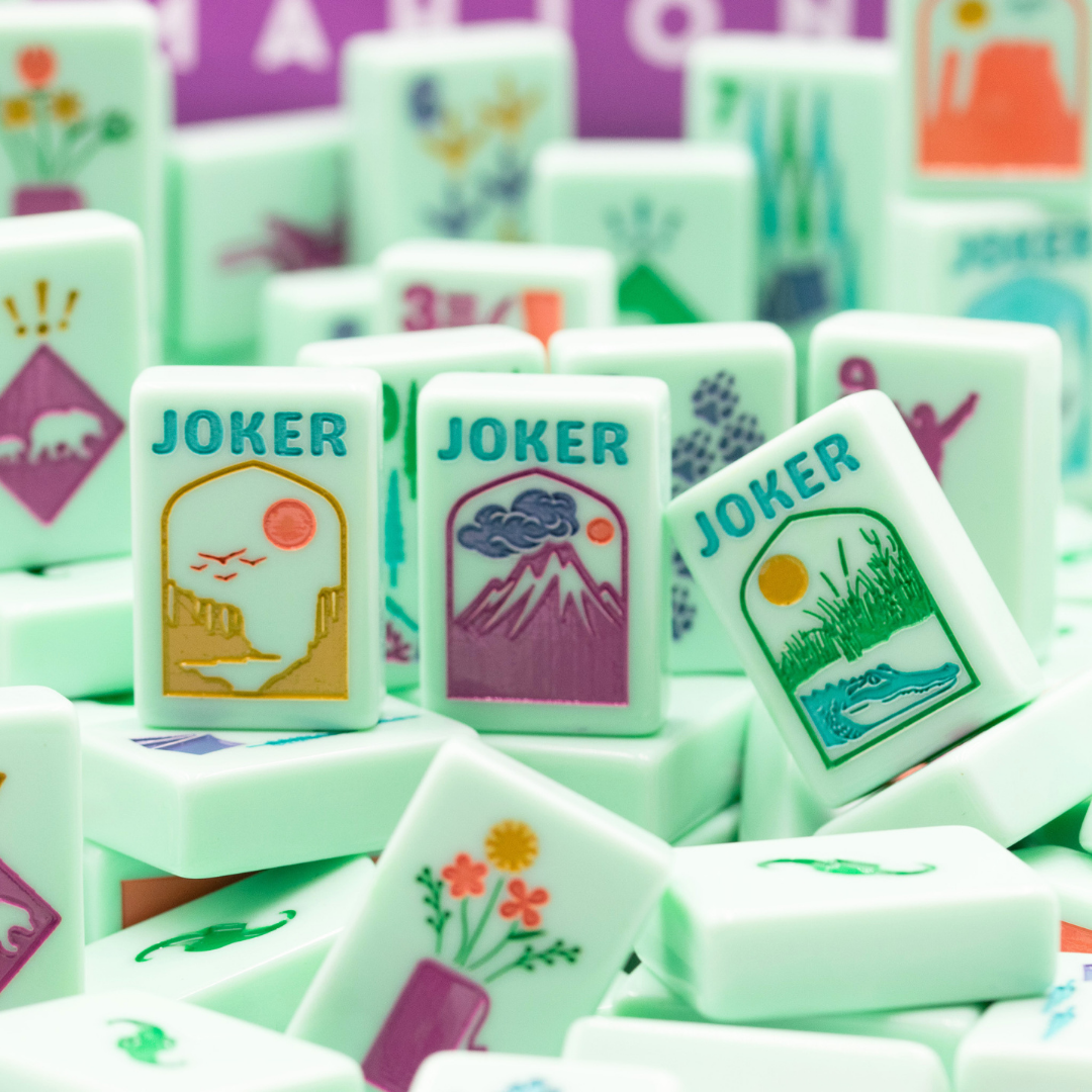 THE PARK SERIES  |  Mahjong with Wilderness Flair  |  Mountain Mint Green