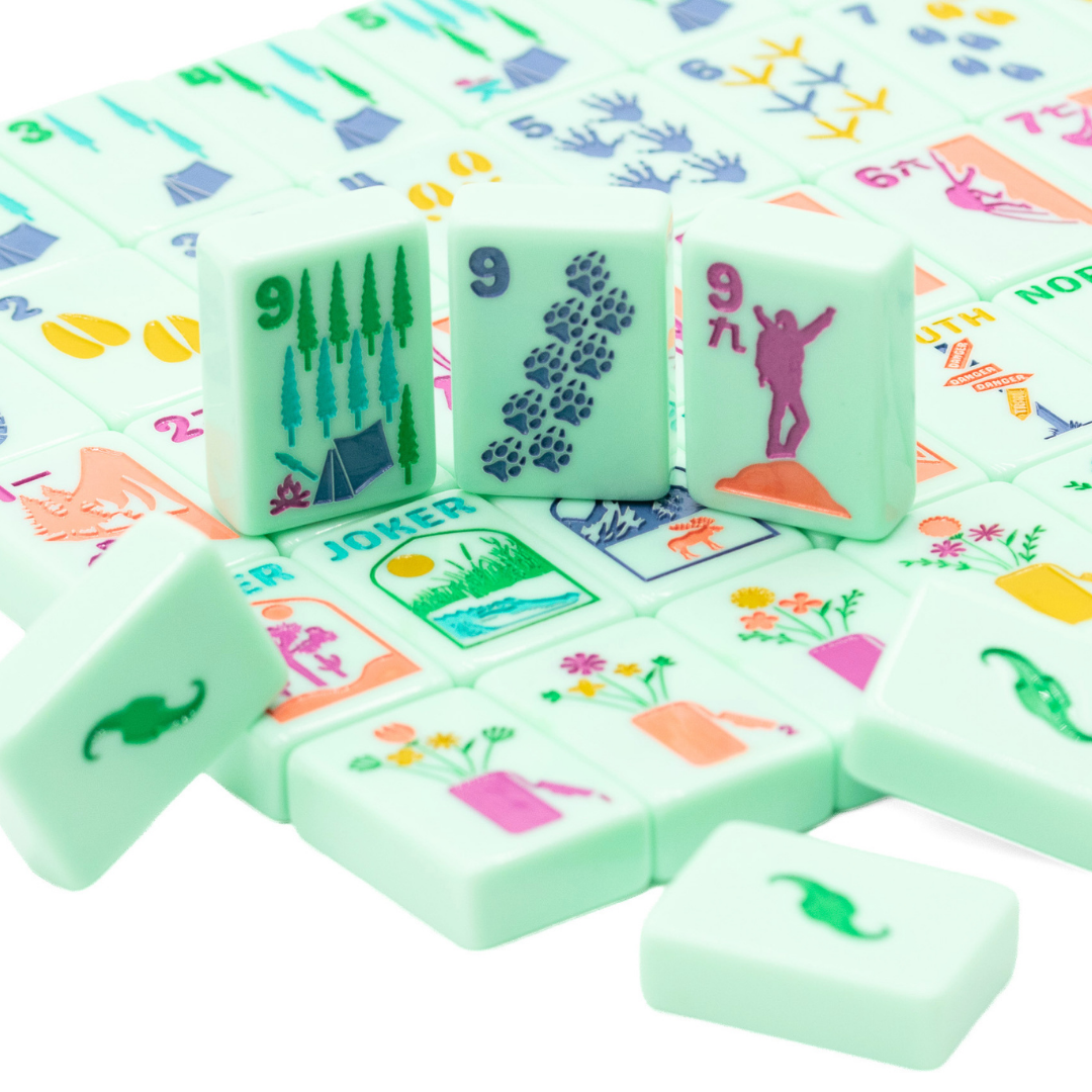 THE PARK SERIES  |  Mahjong with Wilderness Flair  |  Mountain Mint Green