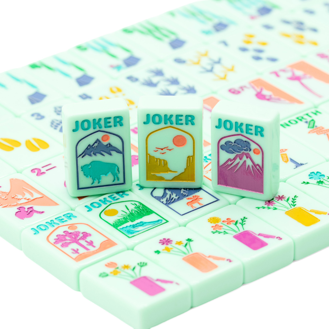 THE PARK SERIES  |  Mahjong with Wilderness Flair  |  Mountain Mint Green