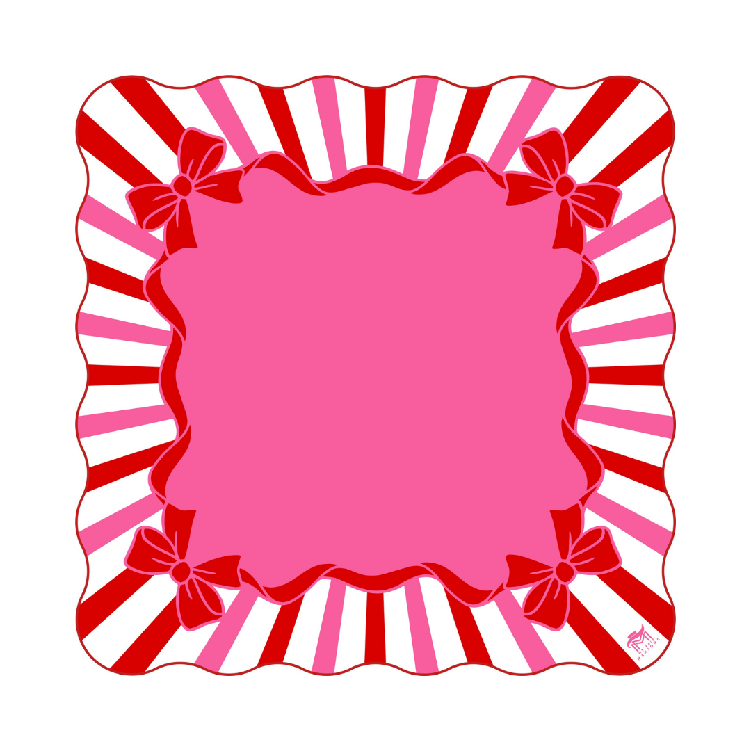 MAHJONG MAT  |  Peppermint Wishes  |  31" x 31"