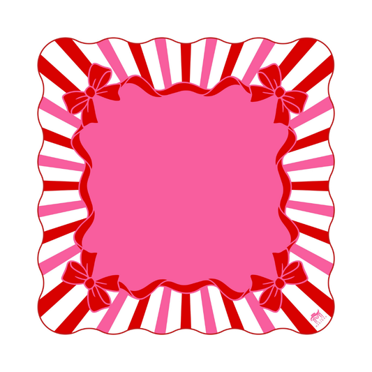 MAHJONG MAT  |  Peppermint Wishes  |  31" x 31"