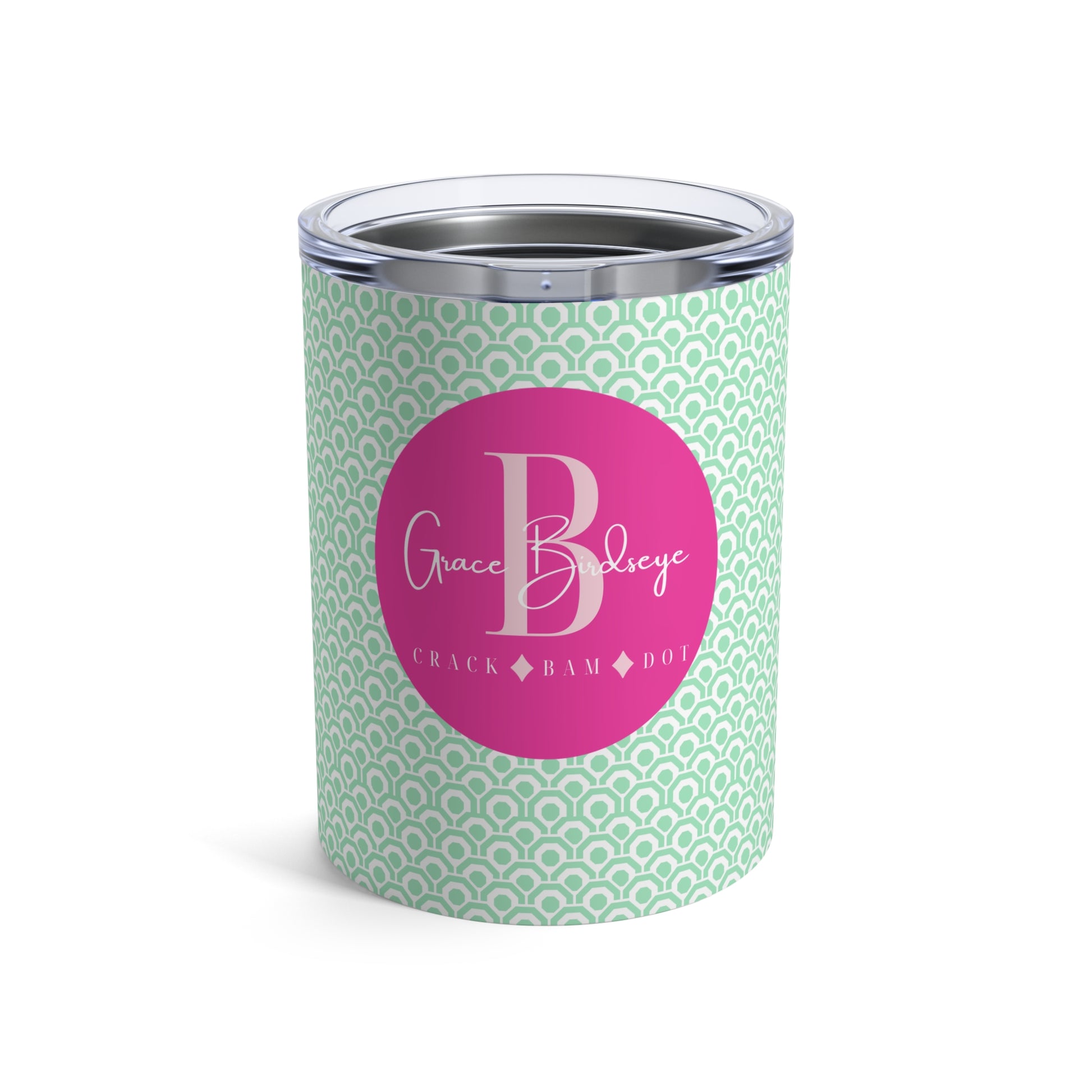 Personalized and Custom Colorful Mahjong Tumbler with Mahjongg tiles Great Gift for Mahj Game Party or Player- Unique Modern Design Pink Blue Green Orange Options for Mah Jongg Cups for Drinks and Cocktails
