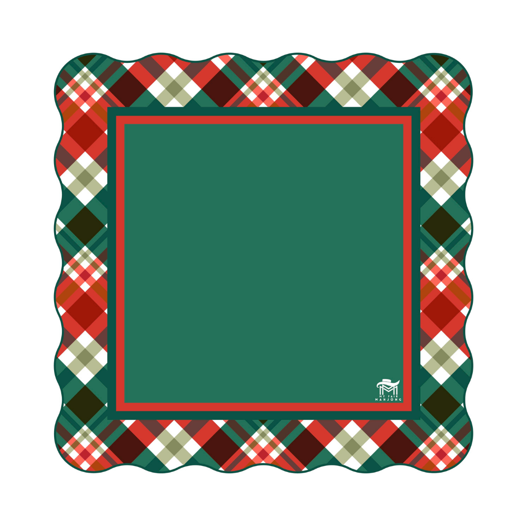 MAHJONG MAT  |  Plaid Tidings  |  31" x 31"