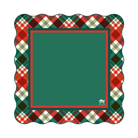 MAHJONG MAT  |  Plaid Tidings  |  31" x 31"