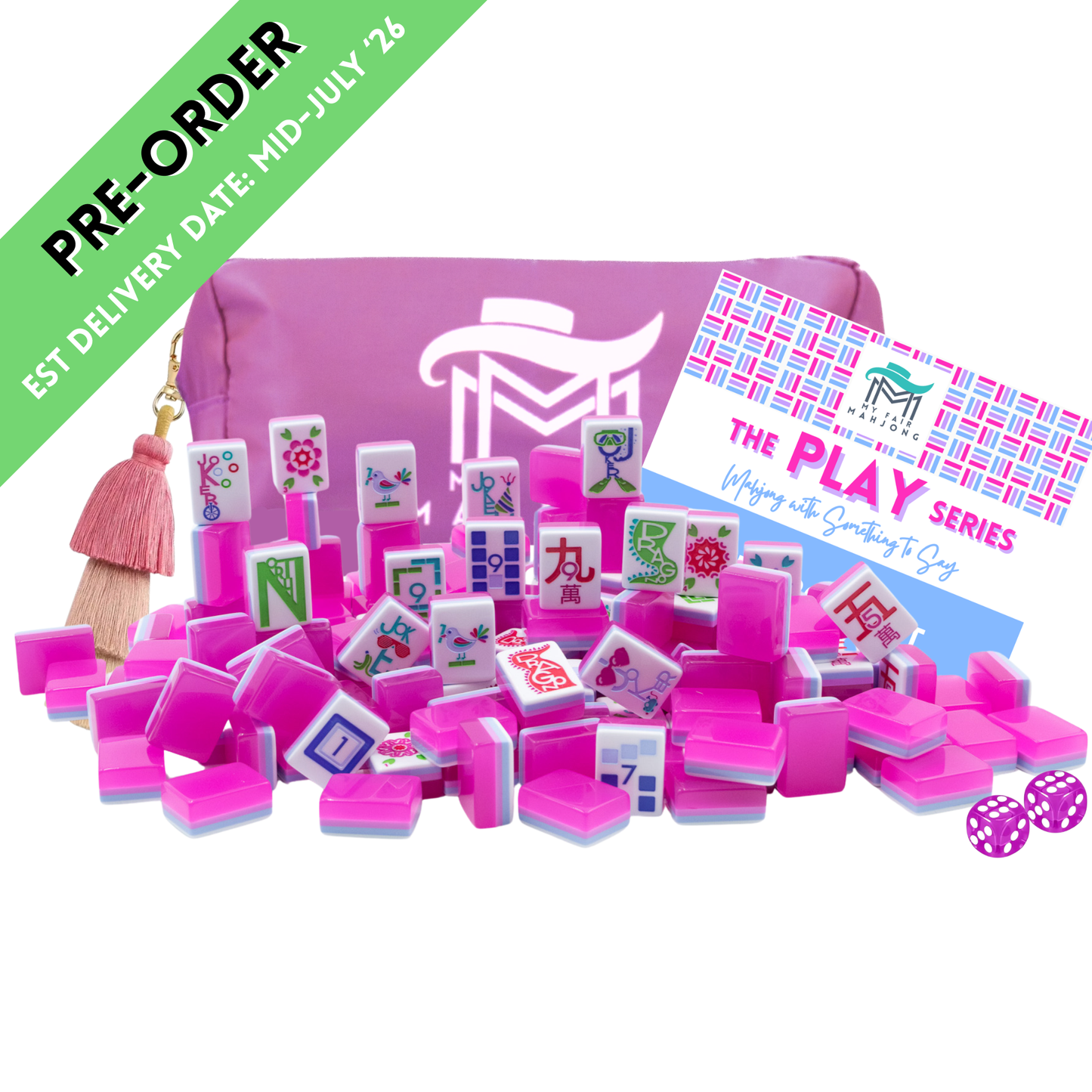 (PRE-ORDER) THE PLAY SERIES  |  PETITE  |  Mahjong with Something to Say  |  Cotton Candy Pink