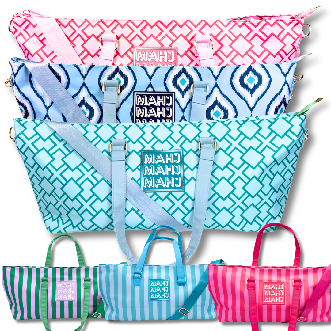 Premium Mahjong Tote Bag | Zipper, Perfect Width and Height | Carry All your Mah Jongg Accessories