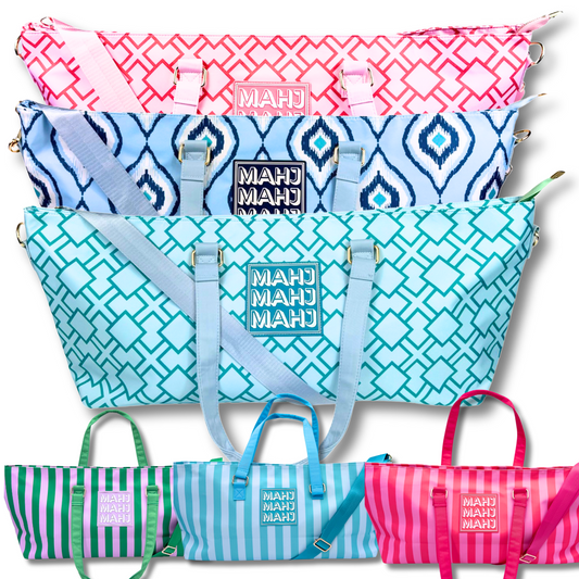 Premium Mahjong Tote Bag | Zipper, Perfect Width and Height | Carry All your Mah Jongg Accessories