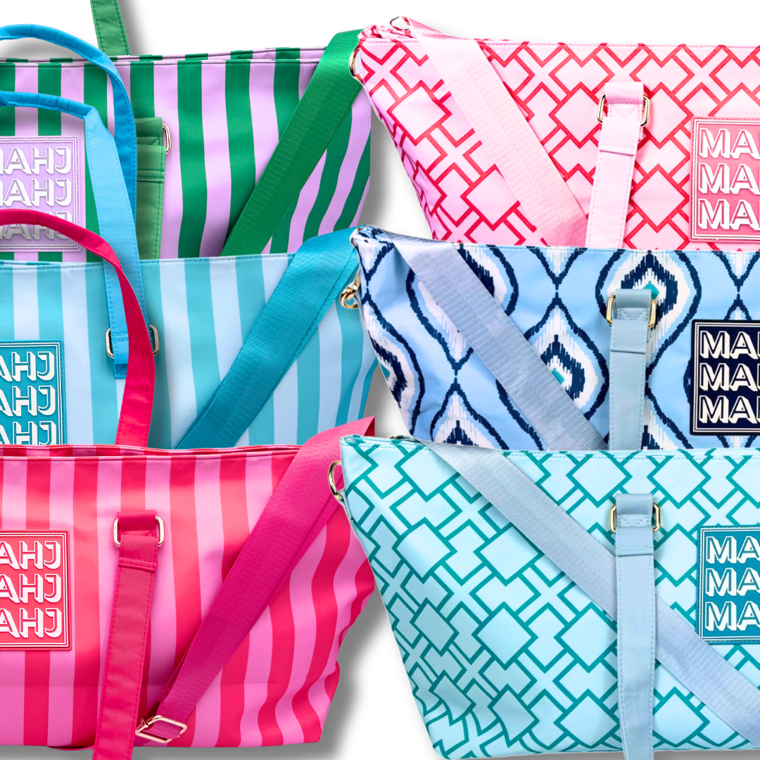 Premium Mahjong Tote Bag | Zipper, Perfect Width and Height | Carry All your Mah Jongg Accessories