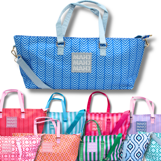 (BACKORDER) Premium Mahjong Tote Bag | Zipper, Perfect Width and Height | Carry All your Mah Jongg Accessories