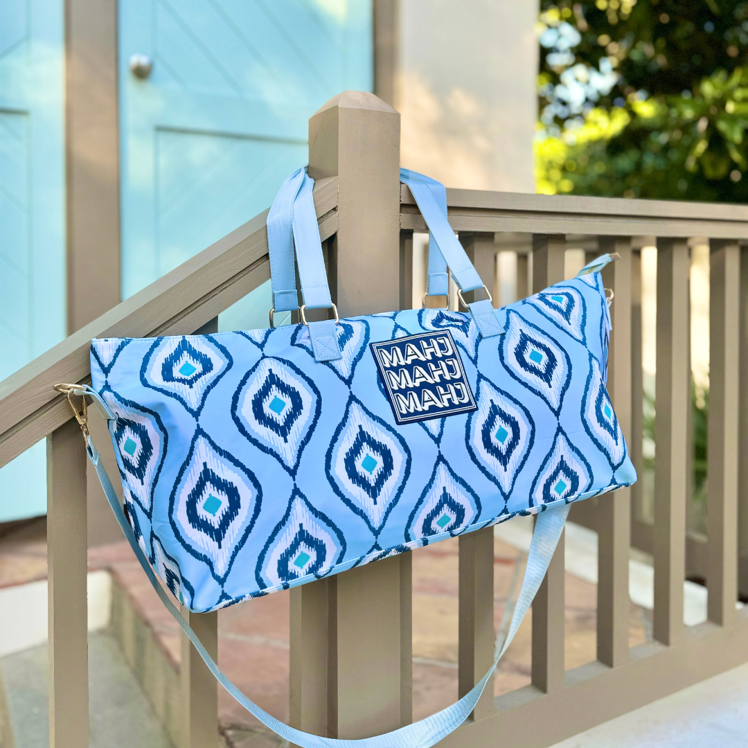 MAHJONG TOTE BAG  |  Wide with Zipper Closure