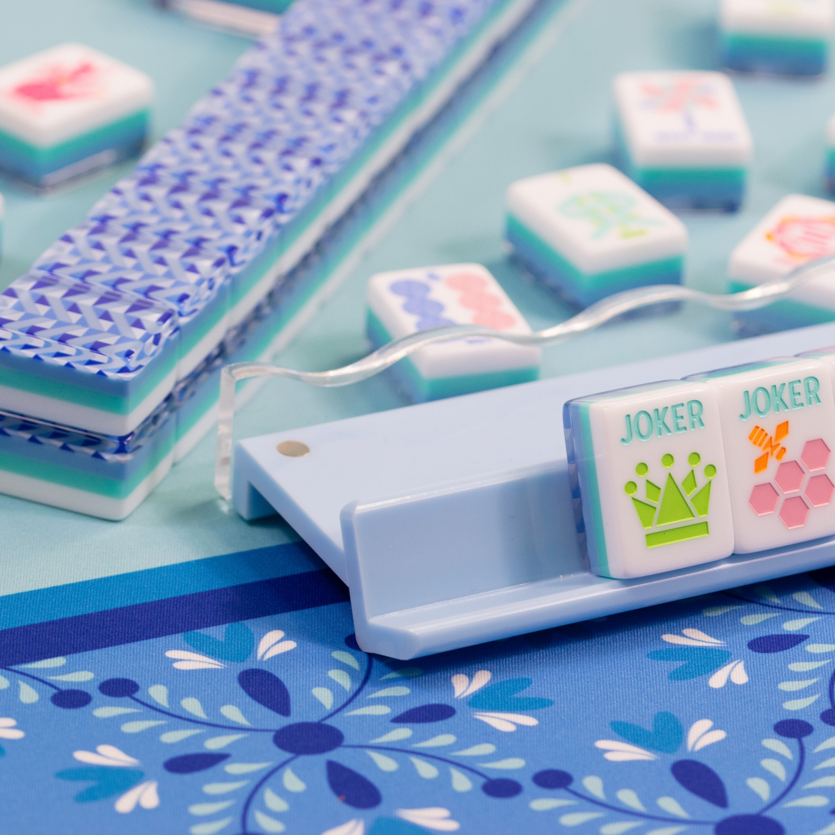 (COMING SOON) MAHJONG MAT  |  Garden Party  |  Bluebell  |  31" x 31"