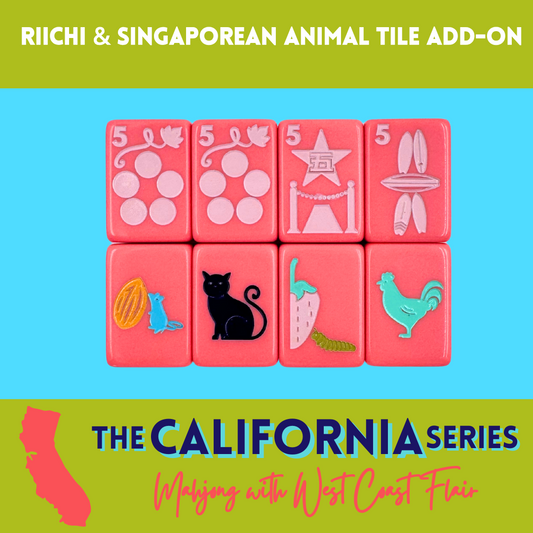 (PRE-ORDER) California Series Riichi & Singaporean Animal Tiles