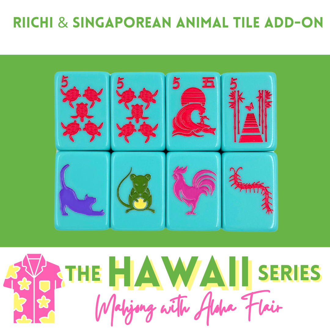 (PRE-ORDER) Hawaii Series Riichi & Singaporean Animal Tiles