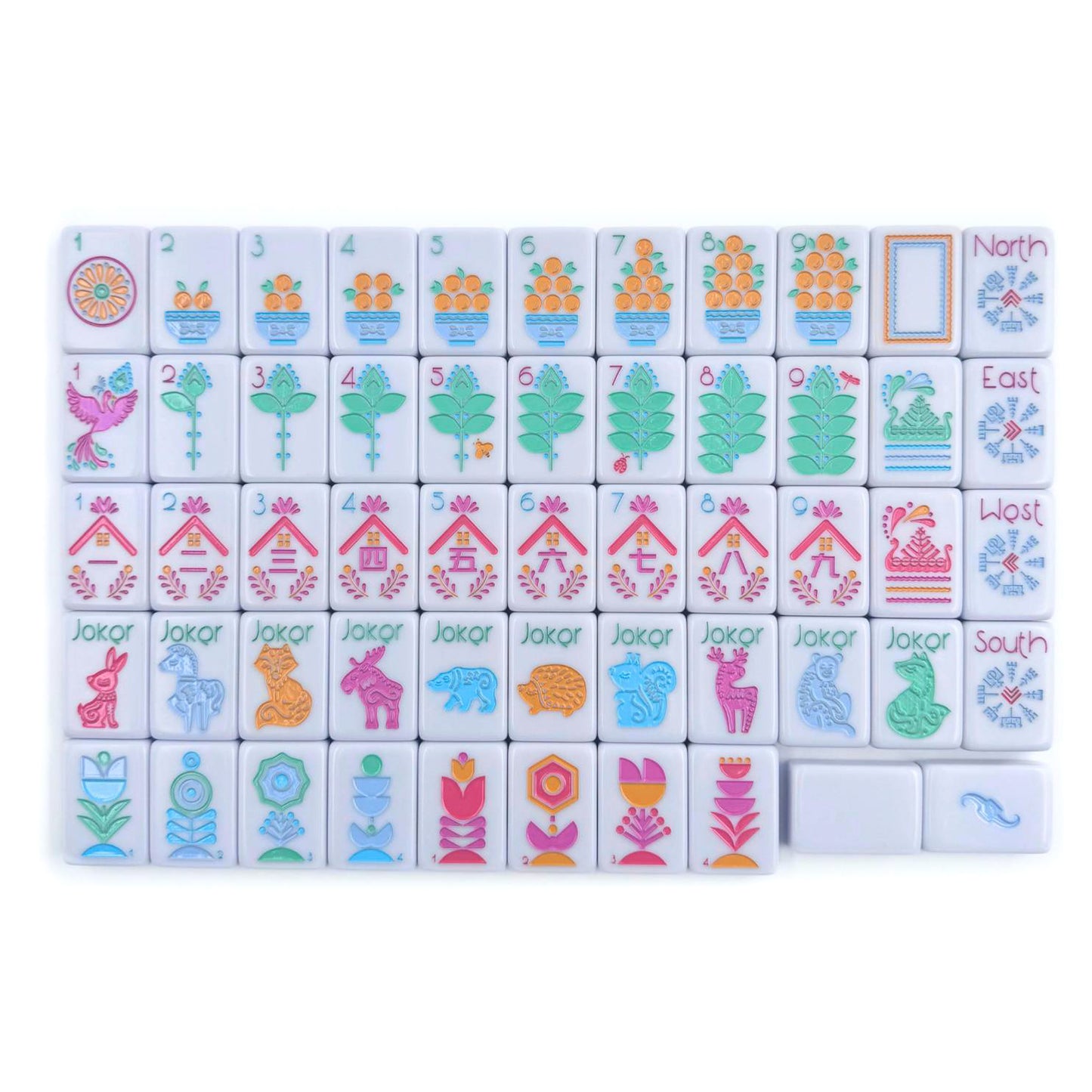 THE SCANDINAVIAN FOLK ART SERIES | Mahjong with Nordic Style