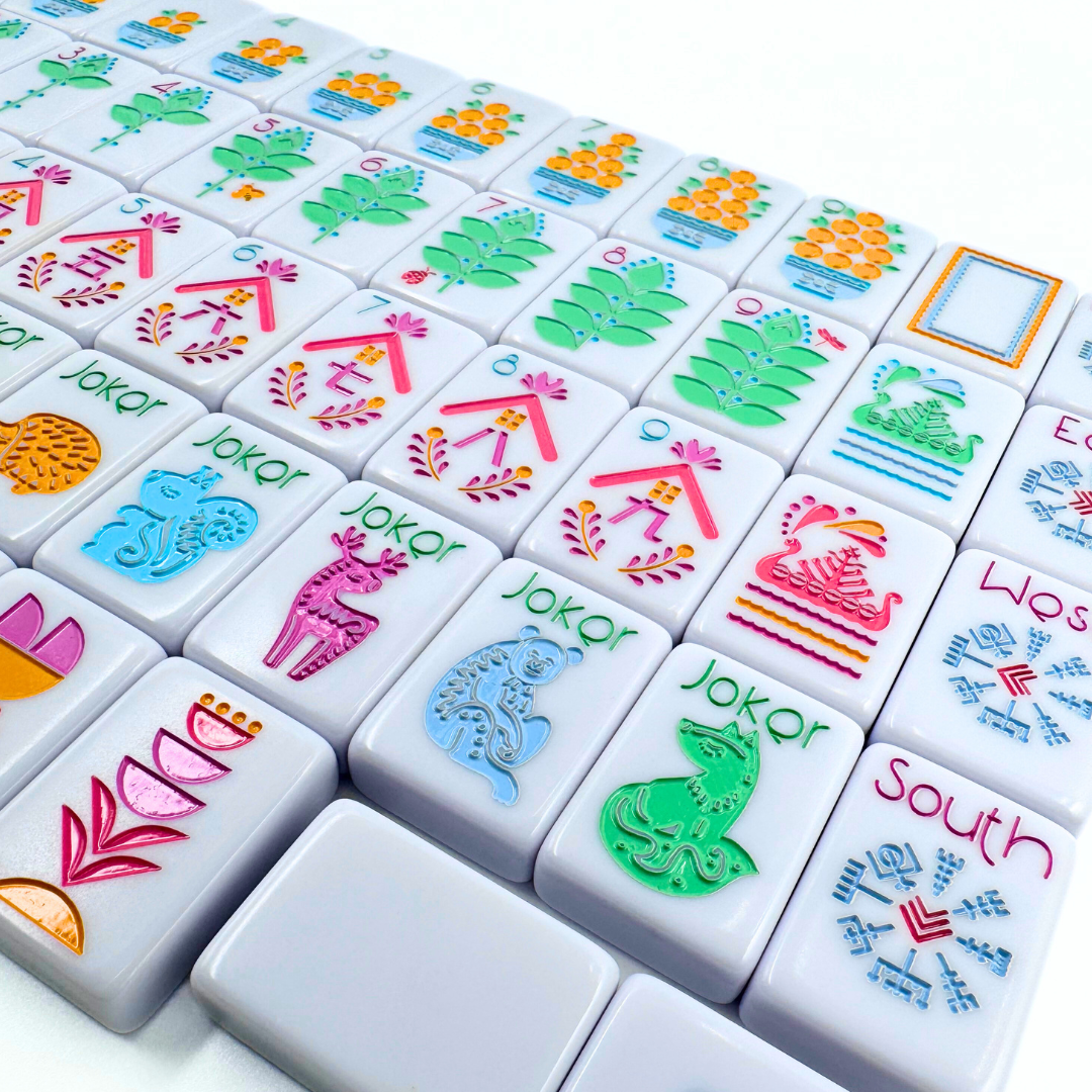 THE SCANDINAVIAN FOLK ART SERIES | Mahjong with Nordic Style | American, Chinese, Riichi, Hong Kong, Singaporean